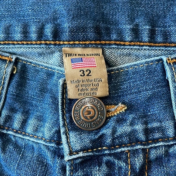 True Religion Men’s Ricky Relaxed Straight Jeans 32x33 - Picture 4 of 16